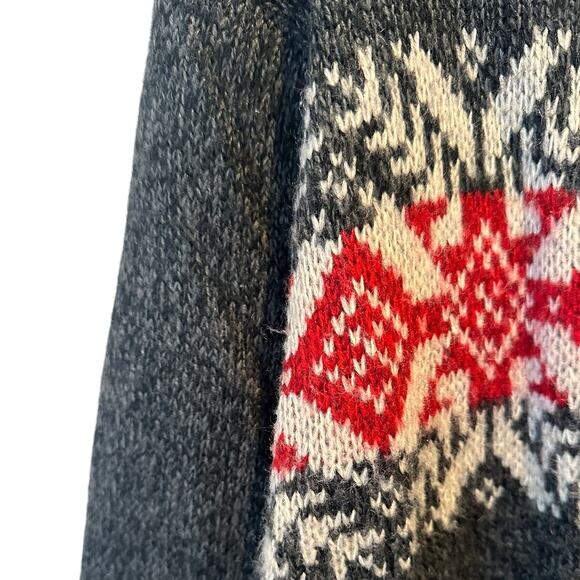 Oscar De Larenta Oversized 3/4 Button Pullover Oversized Fisherman Sweater XL - Picture 7 of 14